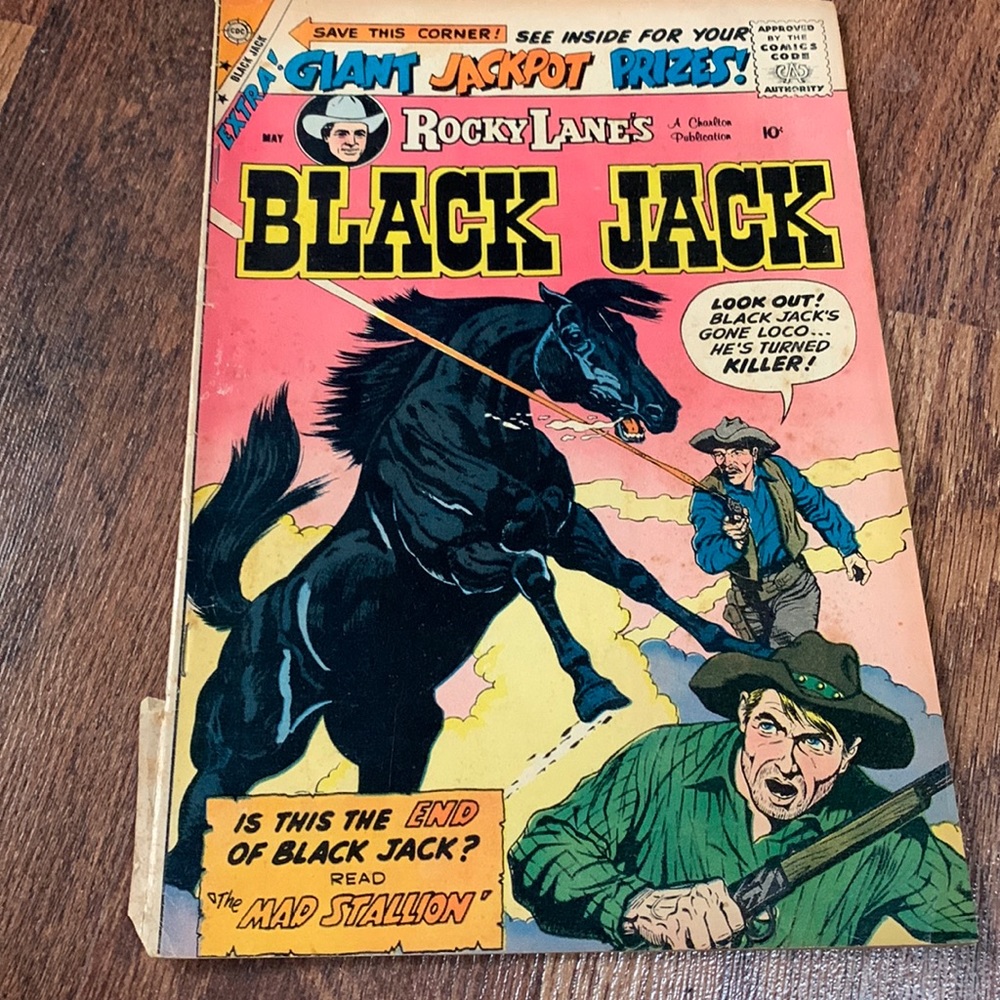 1959 Vintage Rocky Lane’s Black Jack ‘The Mad Stallion’ 32 page comic book